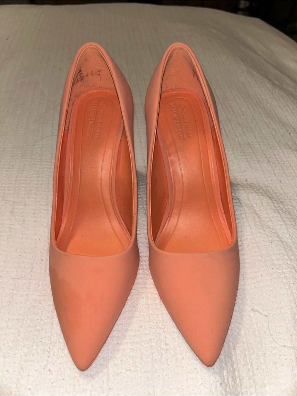Women's Pointed Toe Pumps in Coral - Call it Spring
